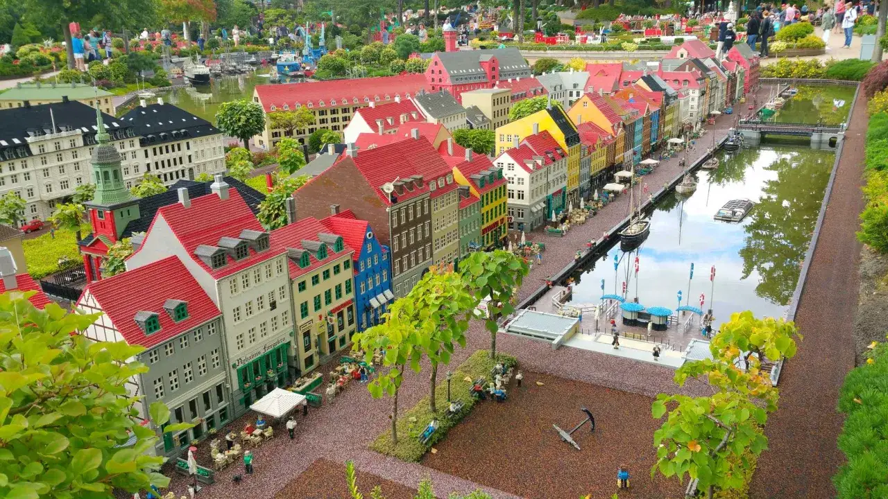 Legoland Billund widok z góry park rozrywki