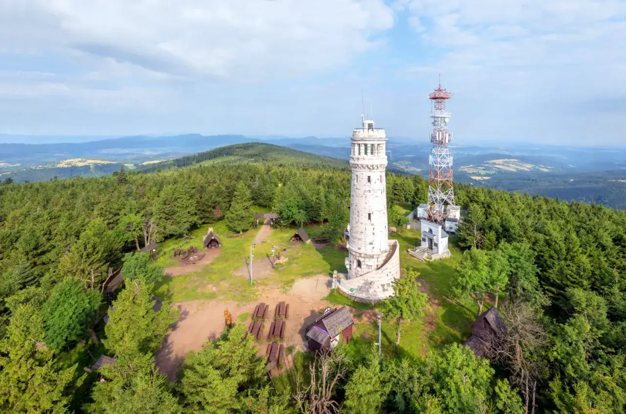 Wielka Sowa wieża widokowa panorama