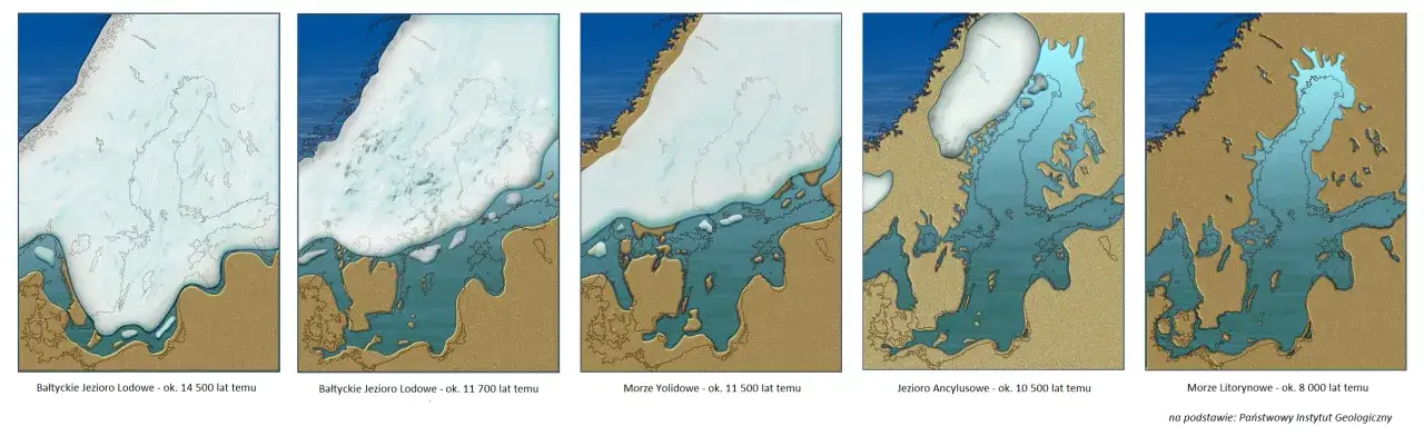 różne formy lodu morskiego Bałtyk