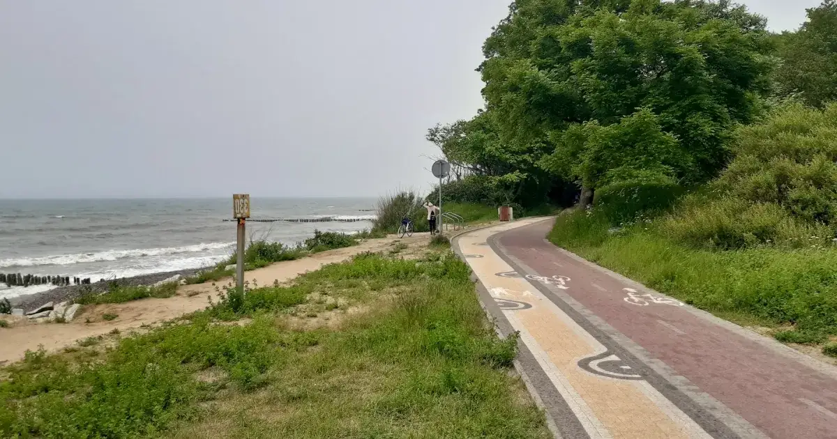 Trasa rowerowa R10 Velo Baltica Kołobrzeg Ustronie Morskie