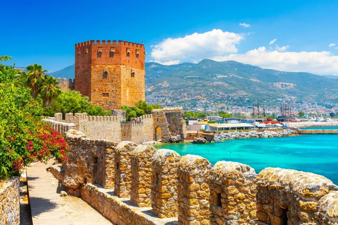 Zamek Alanya wnętrze