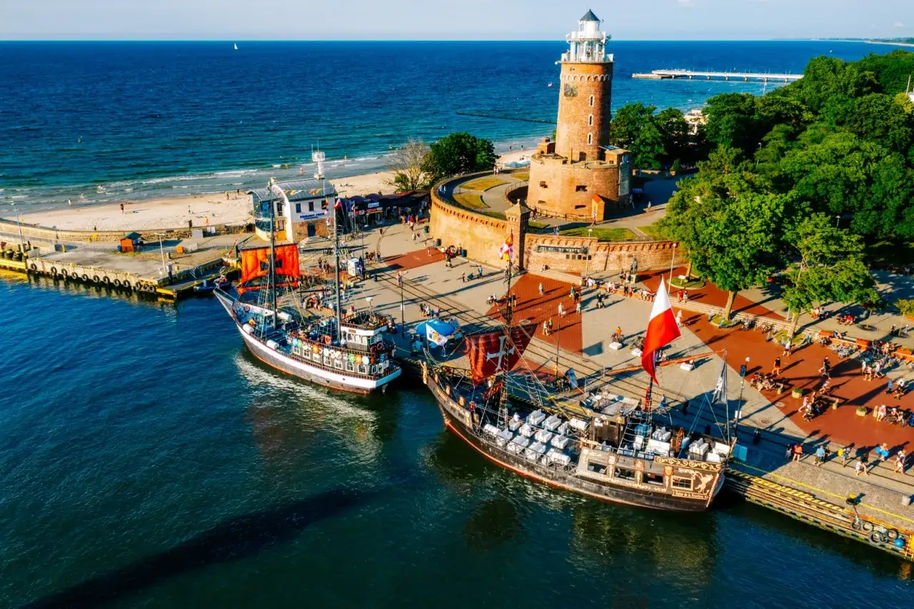 panorama Kołobrzeg z latarni morskiej